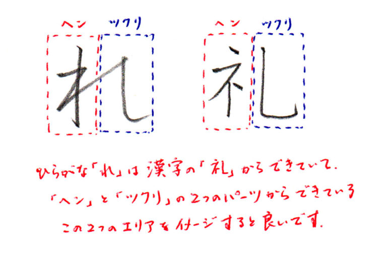 ひらがな「れ」書き方解説(教材DL可・動画付き)