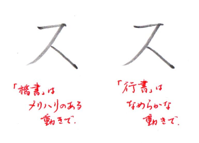 カタカナ「ス」書き方解説
